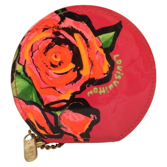 LOUIS VUITTON Vernis Rose Porte Monnaie Chapeau Coin Purse - Picture 3 of 15